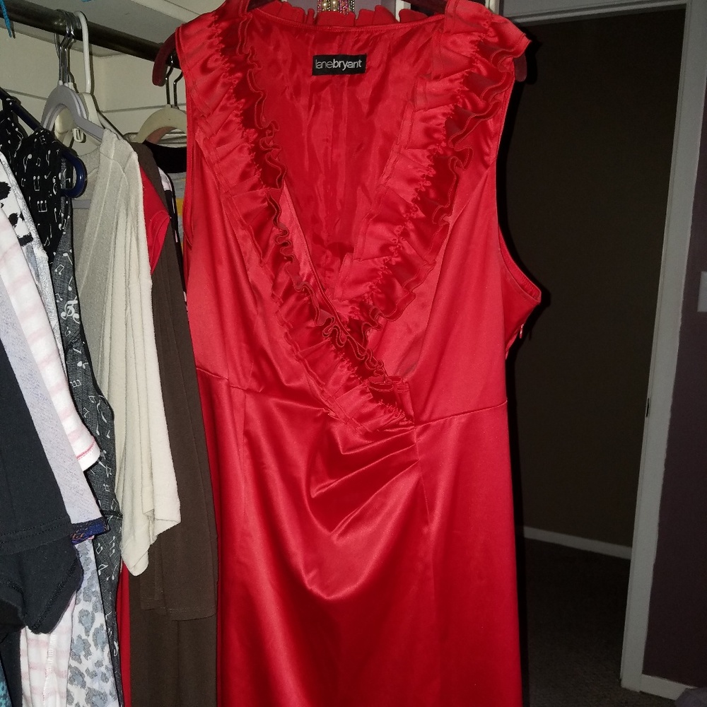 Satin semi formal dress